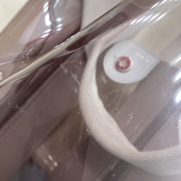 (LSF) Rebecca Minkoff Women’s Clear fan tote bag in Smoke, NWT - Picture 16 of 16